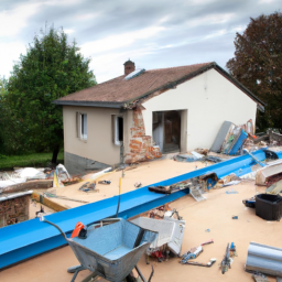 Extension de maison avec véranda-salle à manger Mayenne